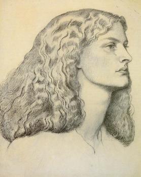 但丁 加百利 羅塞蒂 Portrait of Anne Miller 但丁 加百利 羅塞蒂 Portrait of Anne Miller